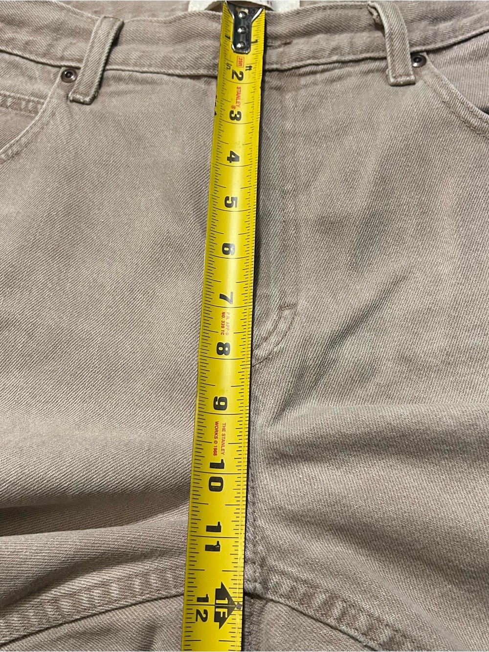 Vintage L.L. Bean Double L Outdoor Gorpcore Baggy Tan Khaki Denim Jeans 34x29 - Picture 13 of 13